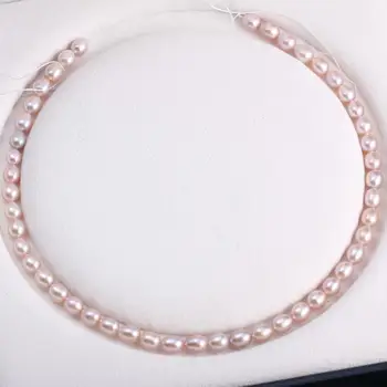 Novih naravnih sladkovodnih pearl bela in roza nezakonitih biserne kroglice se uporabljajo za nakit, izdelava DIY zapestnico, ogrlico, Velikost 8-9 mm