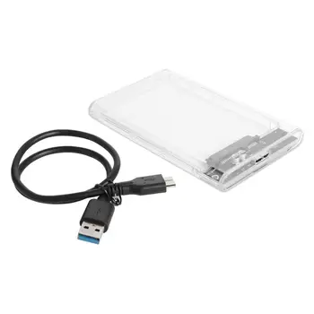 Novo 2.5 inch Pregleden HDD SSD Primeru, SATA III, USB 3.0 Trdi Disk, Disk, Ohišje Podporo za Mobilne naprave Zunanje HDD za Prenosni RAČUNALNIK