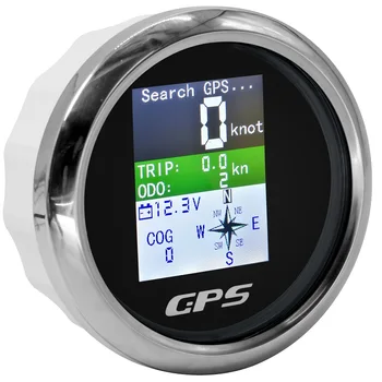 Novo 85mm Nepremočljiva TFT Zaslon Digitalni GPS merilnik Hitrosti, Števec kilometrov Potovanje COG Voltmeter 9-32V z GPS Anteno