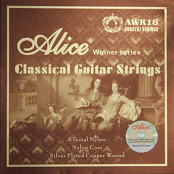 NOVO Alice Klasične Kitare, Godala 0.28-0.43 palčni Zmagovalec serije Kristalno Najlon Najlon jedro Silver Plated Baker Rane