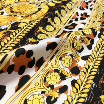 Novo digitalno tiskanje tkanine 2018 Evropi in Združenih državah, saten tkanina visoko modne tkanine debelo pomlad in poletje