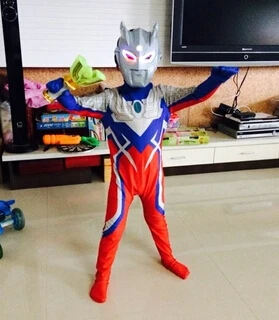 Novo Fantasia Otrok Baby Boy Halloween Kostum Cosplay Jumpsuit Ultraman Kostum Z Ultraman Igrače Darilo