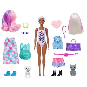 Novo Izvirno Barvo Razkrivajo Barbie Lutke Dan-za-Noč s 25 Presenečenj, Igrače za Deklice, Slepo Polje, Barbie Ličila Igrače Otrok Darilo