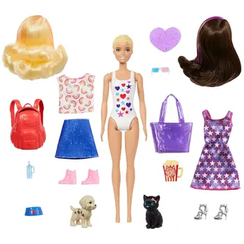 Novo Izvirno Barvo Razkrivajo Barbie Lutke Dan-za-Noč s 25 Presenečenj, Igrače za Deklice, Slepo Polje, Barbie Ličila Igrače Otrok Darilo