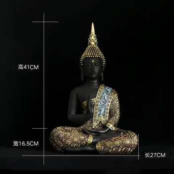 Novo Leto 2020 Kip Bude Na Tajskem, Buda Kiparstvo Zelena Smolo Ročno Izdelani Budizem Hindujski Fengshui Figur Meditacija Doma Dekor