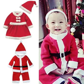 Novo otrok Božični kostumi Za otroke, Božični kostumi Claus kostume Za fante Santa Božič G2T2