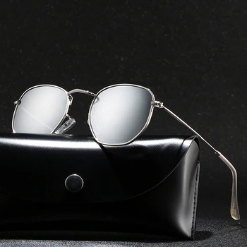 Novo Prispeli Polaroid Ogledalo Polarizirana sončna Očala Moških Kvadratnih Šport sončna Očala Ženske UV Kovine, Spona UV400 za Moške, Ženske