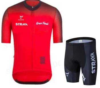 Novo STRAVA 2020 Pro kolesarjenje jersey moški kratek rokav ropa ciclismo hombre MTB dihanje kolesarska oblačila kolesarska šport bo ustrezala