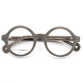 Novo Vintage Okrogle Očala Ročno Oversize Očala Okvirji Moških Acetat Retro Očala Clear Leče, Očala Za Kratkovidnost