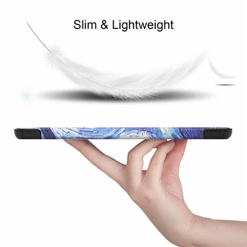 Novo Za Samsung Galaxy Tab A7 2020 SM-T500 SM-T505 SM-T507 T500 10.4 palčni Ultra Tanek PU Usnje Nazaj Težko Stati Primeru Smart Cover