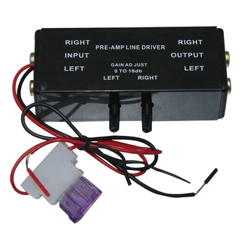 Novo Črno Rca Input/Output Nastavljiv Pac Turbo 1 Skladu Voznik Signal za Ojačevalec Booster Adapter za Avto, Čoln
