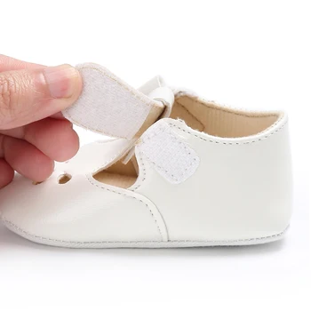 Novorojenčki čevlji Cut-Outs Pravega Usnja baby firstr pohodniki mehke Gume dnu čiste barve Dihanje SHL050