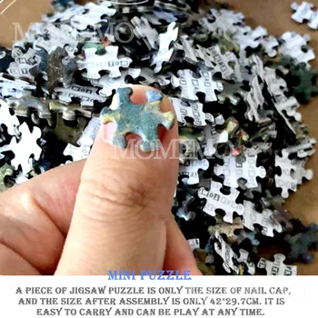 Noč V Hong Kongu 1000 Kosov Sestavljanke Papir Mini Puzzle Odrasli Svetovno Znanih Krajine Uganke Igrače Otroci 1000 Kos Sestavljanke
