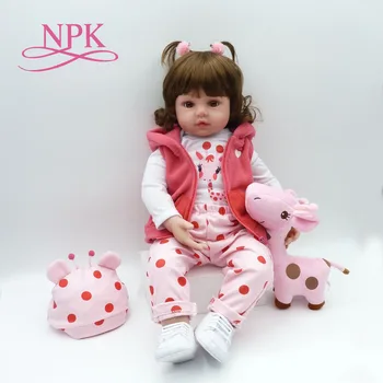 NPK 58 cm Silikonski Prerojeni Lutke Otroka Boneca Prerojeni Realista Modne Lutke Za Princess Otrok Darilo za Rojstni dan Bebes, ki so Prerojeni