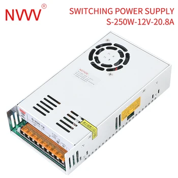NVVV Stikalni napajalnik 250W Monitor Osvetlitev Transformator LED Driver AC 110/220 V DC 12 v, 24 v
