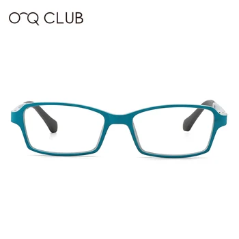 O-Q, KLUB Otroci Očala TR90 Silikonski Kratkovidnost Recept Očala Kvadratnih Prilagodljiv Udobna otroška Očala MK16