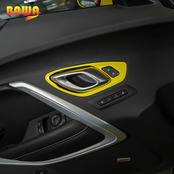 ODLOŽI 6 Barv ABS Vrata Avtomobila Ročaj Okrasni Pokrov Notranje Nalepke Za Chevrolet Camaro 2017 Up Avto Styling