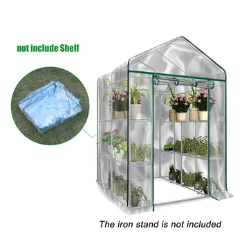 Odporna proti koroziji Rastlin, Cvetja Pokrov PVC Toplogrednih Kritje Nepremočljiva Anti-UV Vrtnarjenje Zaščito Rastlin (brez Železa Stojalo)