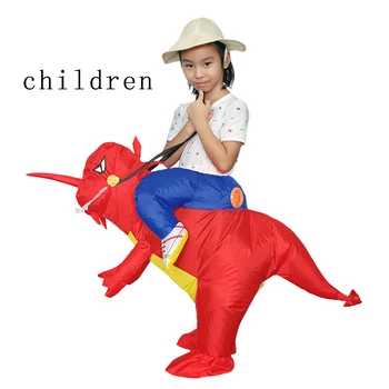 Odrasli Ali Otroški Napihljivi Vožnja Na Hojo Dinozaver Živali Cosplay Kostum Zahvalni Dan Božič Za Wome Otrok Fancy Oblačenja