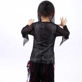 Odrasli Otroci Halloween Scary Okostje Cosplay Kostume Prosojni Obleki 3D Lobanja, Tiskanje Maškarada Duha Zombi Moške Obleke