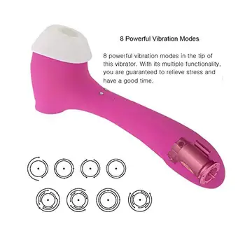 Odraslih Dobave Kladivo Sesanju Vibrator 5 Frekvenca Sesanju 8 Frekvenco Vibracije vibrator sex igrače za žensko muco bedak