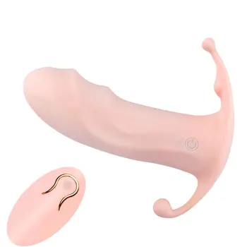 Odraslih Nosljivi Dildo G Spot Vibrator Sex Igrače Za Ženske Klitoris Stimulator Brezžični Daljinski Upravljalnik Erotično Vibracijske Hlačke