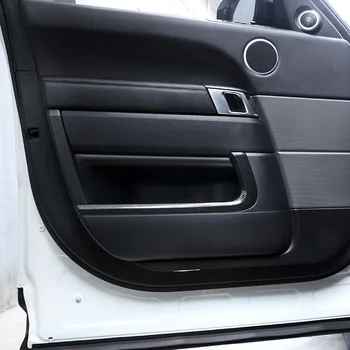 Ogljikovih Vlaken Slog Za Land rover Range Rover Sport RR Sport-2019 Avto ABS Chrome Notranja Vrata Dekoracijo Trakov Trim za dodatno Opremo