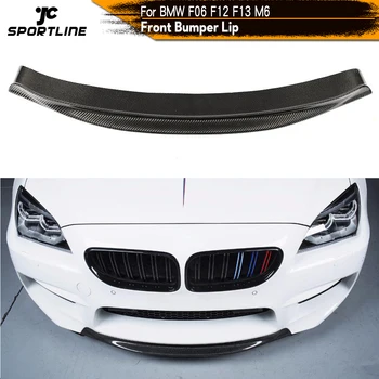 Ogljikovih Vlaken Sprednji Odbijač Lip Spojler Razdelilniki za BMW Serije 6 F12 F13 F06 M6 2013 - 2018 Sprednji Odbijač Lip Spojler