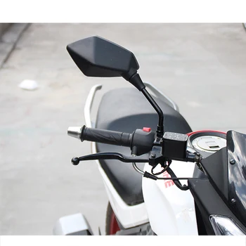 Ogljikovih Vlaken Vzorec Univerzalnega 10 mm Motocycle Ogledalo Moto Rearview Strani Ogledalo ZA KTM 125 200 390 690 DUKE RC8 RC390 RC690 1190