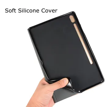 Ohišje za Sansung Galaxy Tab S6 10.5 SM-T860 SM-T865 Slim Magnetno Stojalo Mehki Silikon TPU Hrbtni Pokrovček Tablet Funda
