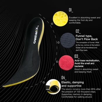 ONEMIX 2020 Podpora Narti Deodorant Vložek Šok Absorpcije Razblinjajo Vlažnosti Mehki Vložek Zdravje Vstavite Čevlji Blazine Masažne Blazine
