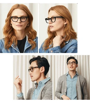 Optičnih Očal okvir Moških Johnny Depp Očala Ženske blagovne Znamke Letnik Acetat Očal okvir Računalnik Pregleden Eyeglass Q321