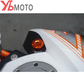 Oranžna RC390 RC 390 Motocikel Aluminija CNC Radiator Vodne Pipe Skp Za KTM DUKE 125 Duke 200 Vojvoda 390 Z LOGOTIPOM