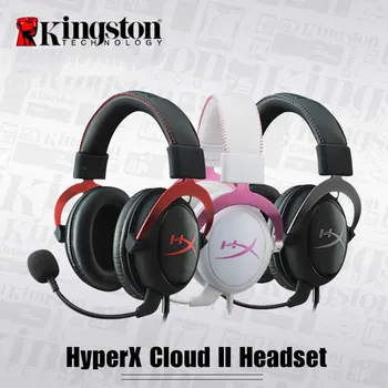 Original Igralec Slušalke HyperX Cloud II Slušalke Žične Hi-Fi Gaming Slušalke Z Mikrofonom Slušalke Za PC Laotop