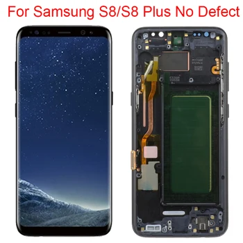 Original S8 Plus LCD zaslon Za Samsung Galaxy S8 Zaslon Z Okvirjem S8 G950FD S8 Plus G955F LCD Zaslon na Dotik Zbor Nova