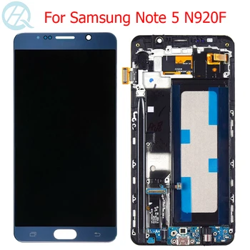 Original Super AMOLED Za Samsung Galaxy Note 5 LCD Z Okvirjem Prikaz 5.7