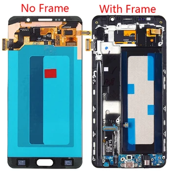 Original Super AMOLED Za Samsung Galaxy Note 5 LCD Z Okvirjem Prikaz 5.7