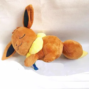 Original Takara Tomy Pokemon Spalna Eevee Stuffied Živali Plišastih Igrač Srčkan Lutka PP Bombaž Božična Darila za Rojstni dan