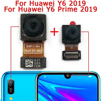 Original Za Huawei Y6 Prime 2019 Spredaj Zadaj Nazaj Gor Fotoaparat Čelnega Glavni Soočajo Mala Modula Kamere Flex Zamenjava Rezervnih Delov