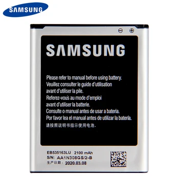 Originalni Samsung Baterije EB535163LU Za Samsung I9082 Galaxy Grand DUO I9080 I879 I9118 Neo+ i9168 i9060 Baterije 2100mAh