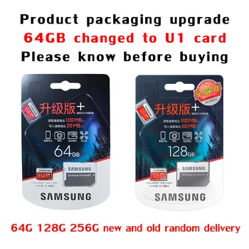 Originalni Samsung EVO Micro SD C10 U3 4K 32GB 64GB 128GB Pomnilniško kartico 100MB/s 256GBFlash Kartice SD/TF kartice MicroSD za Telefon