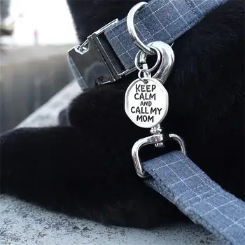 Osebno Pet Ovratnik Meri tovarniška ploščica ID Oznako Nastavljiv Brezplačno Graviranje Sivo Mrežo Mačka Pes Ovratnice Vodi Vrvici Set