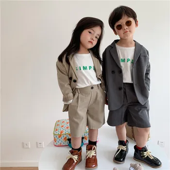Otroci Jeseni Obleko Set Oblačila 2020 Novega Malčka Baby Dekle in Fant Obleke+ohlapne Hlače za Prosti Baby Dve Kos Fantje, Oblačila
