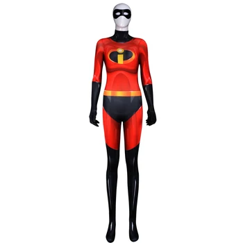 Otroci, ki so Odrasli V Incredibles 2 Cosplay Kostume Družino Lycra Spandex Bodysuits Jumpsuits Počitnice Superheroj Stranka Obleko z Masko