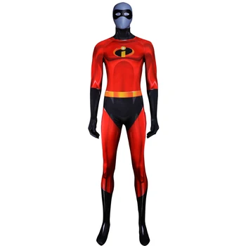 Otroci, ki so Odrasli V Incredibles 2 Cosplay Kostume Družino Lycra Spandex Bodysuits Jumpsuits Počitnice Superheroj Stranka Obleko z Masko