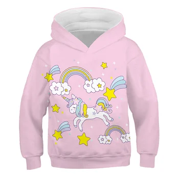 Otroci, otroci, oblačila, risanka seahorse tiskanje 3D hoodie baby boy girl puloverju luksuzni long sleeve majica jakno