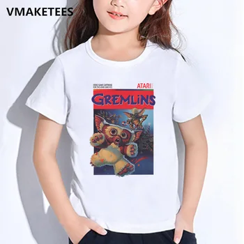 Otroci Poletje Kratkimi Rokavi Girls & Boys T srajce Gremlins Gizmo Risanka Tiskanja otroška T-shirt Priložnostne Smešno Otroška Oblačila