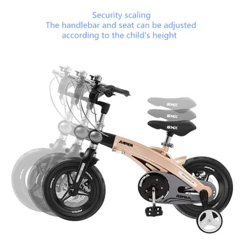 Otrok Izposoja Razširljive Zložljive Bicicleta Infantil Zavor Kolo za Otroke od 2 do 9 Let Dekleta Multi Funkcijo Otroci Skuter