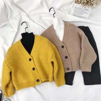 Otrok nositi 2019 spomladi in jeseni nove fante in dekleta jopico pulover plašč korejski pulover otroci Enotni-zapenjanje outwear