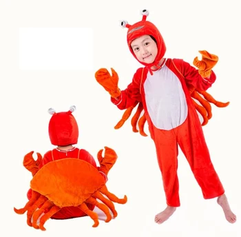 Otrok uspešnosti rakovice Cosplay Oblačila živalske Kostume Jumpsuit